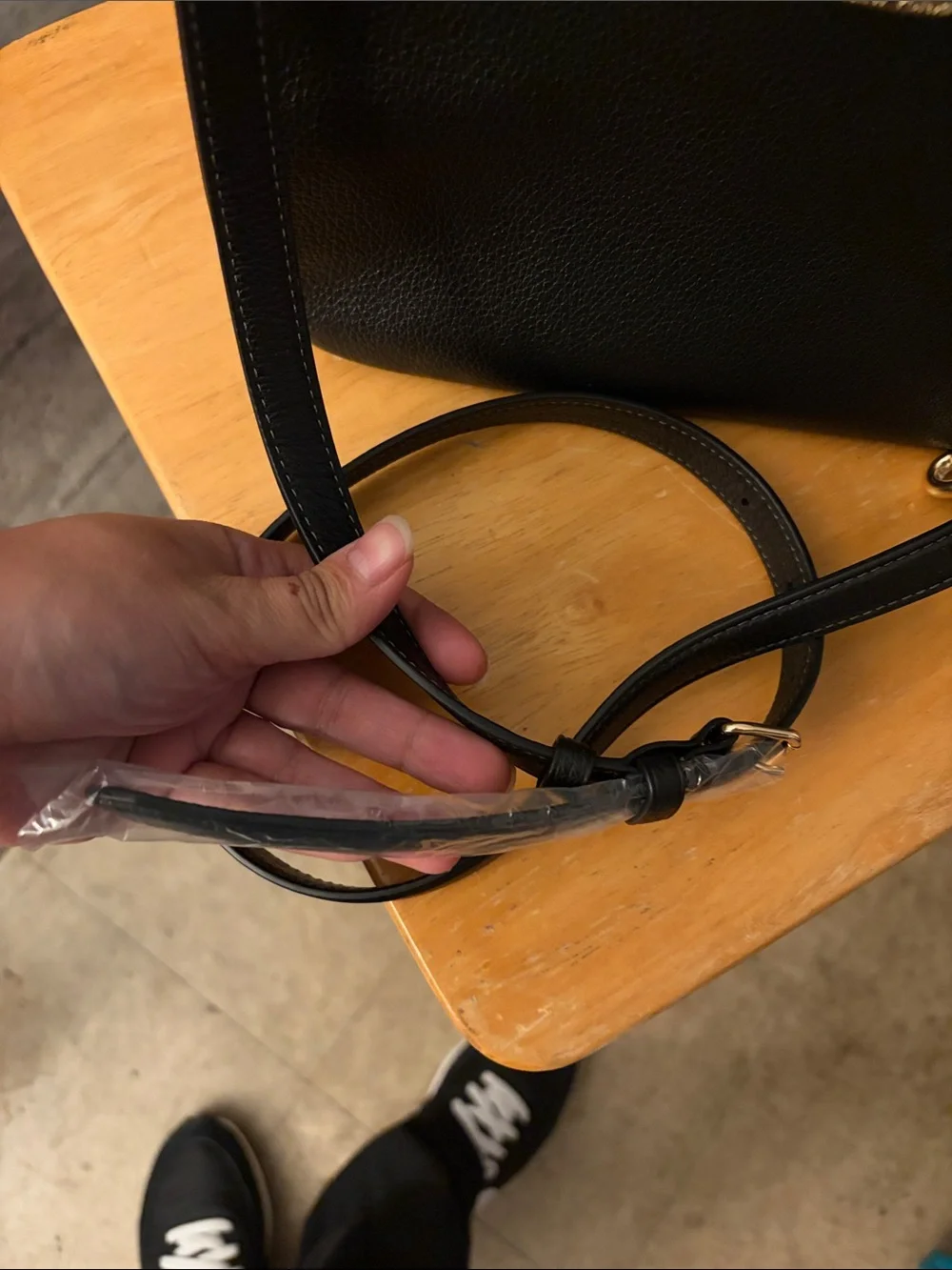 Coach Black Pebbled Leather Shoulder Bag with Gold Hardware
